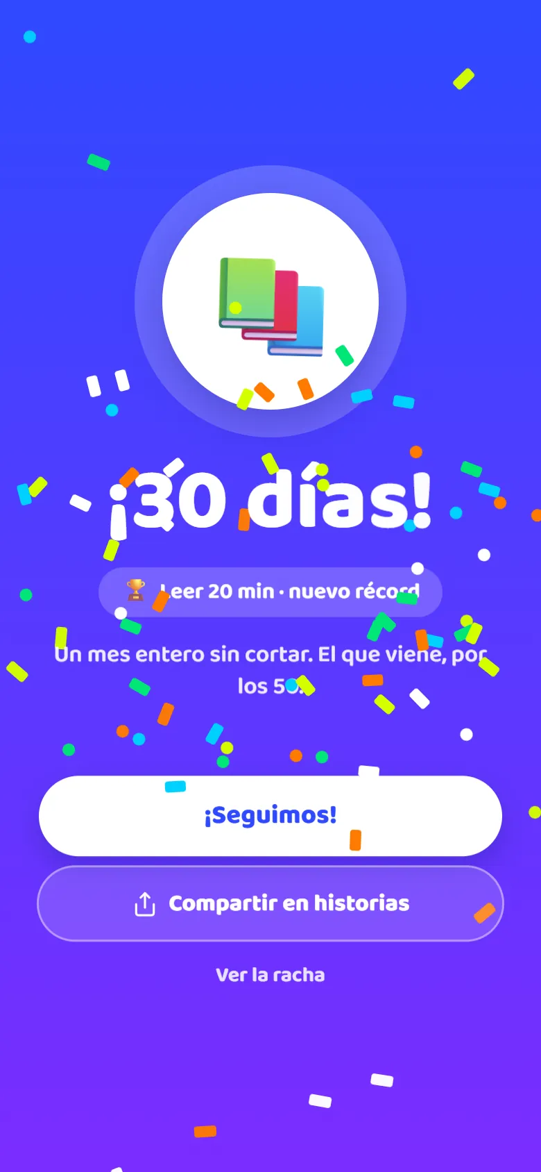 El festejo de los 30 días